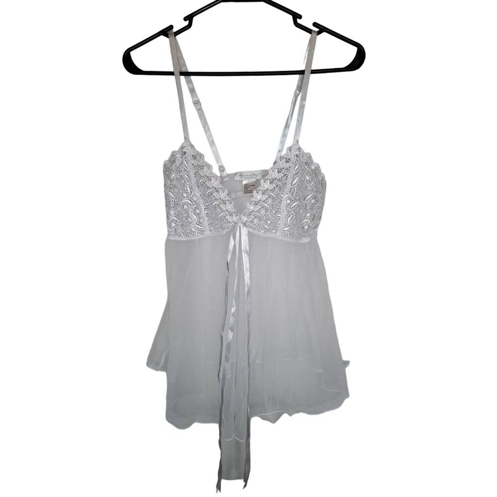 Seductive Wear by Cinema Exile Small White Sheer Babydoll Lingerie